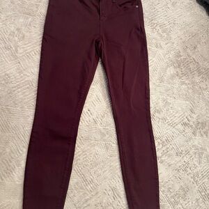 PAIGE Deep Red skinny Denim Jeans sz 29